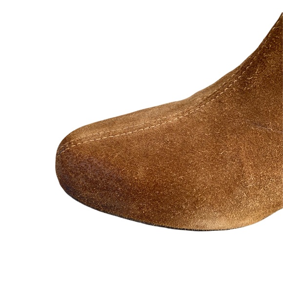 FREE PEOPLE Camel Suede Ankle Boots - Picture 7 of 9